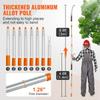 Manual Pole Saw,4.6-9.8 Ft Extendable Tree Pruner, Sharp Steel Blade for High Branches Trimming, Manual Branch Trimmer with Lightweight Aluminum Alloy