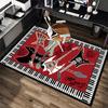 1Pc Piano keys music Printed circular carpet, home door mat, outdoor travel protection carpet A14