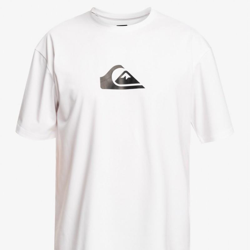 Quiksilver Mens Short Sleeve Rash Guard UV Protection Surf Shirt Diving Swimming Water Sports