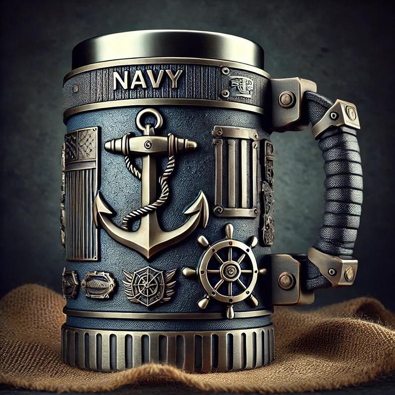 Army-Themed 3D Coffee Mug Unique Military Veteran Tribute Cup Personalized Veteran Ceramic Coffee Cup Funny Gifts For Veterans