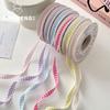 New Plaid Edge Ribbon for Floral Art & DIY Gift Wrapping