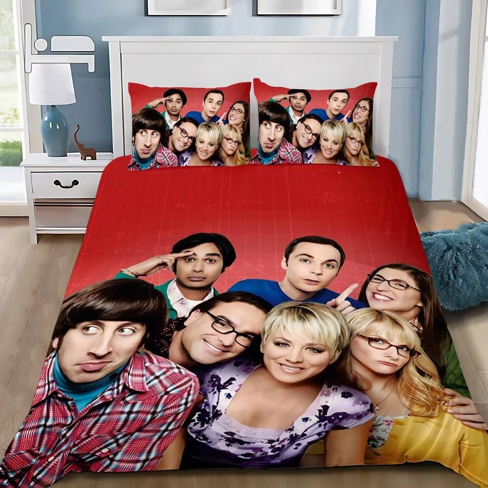 TV TBBT Bedding Set The Big BangS TheoryS Quilt Cover plot characters Printing Pillowcase Bedding Set Children Gift