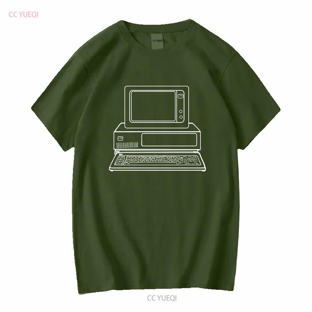 A1 Vintage 80s IBM Personal Computers On Campus T Shirt Adult XL Blue Mens long or short sleeves vintage Washed graphic