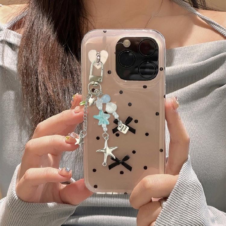 Modern Alloy Starfish Keychain Phone Strap Stylish Jewelry Decoration for Bags Everyday Carry Sturdy Alloy