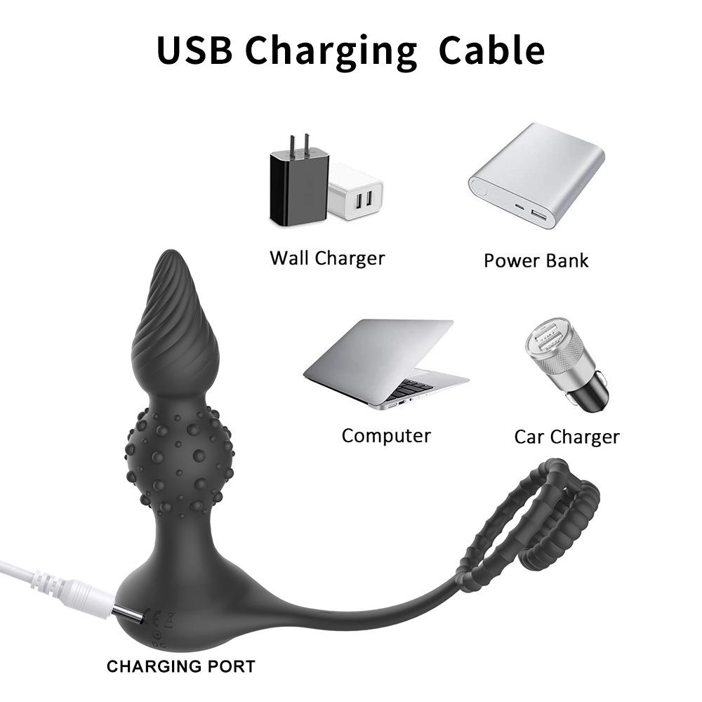 New Male Prostate Massager 10 Speed Vibrator Sex Toys Male Masturbator Anal Plug Adult Supplies Couple Sex Toys