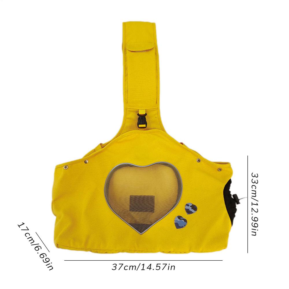 

Переноски для собак для маленьких собак, цуценят, дорожня сумка з плечовими ременями та ручками для перенесення, дихаюча дорожня сумка для домашніх тварин на довгі жовтий