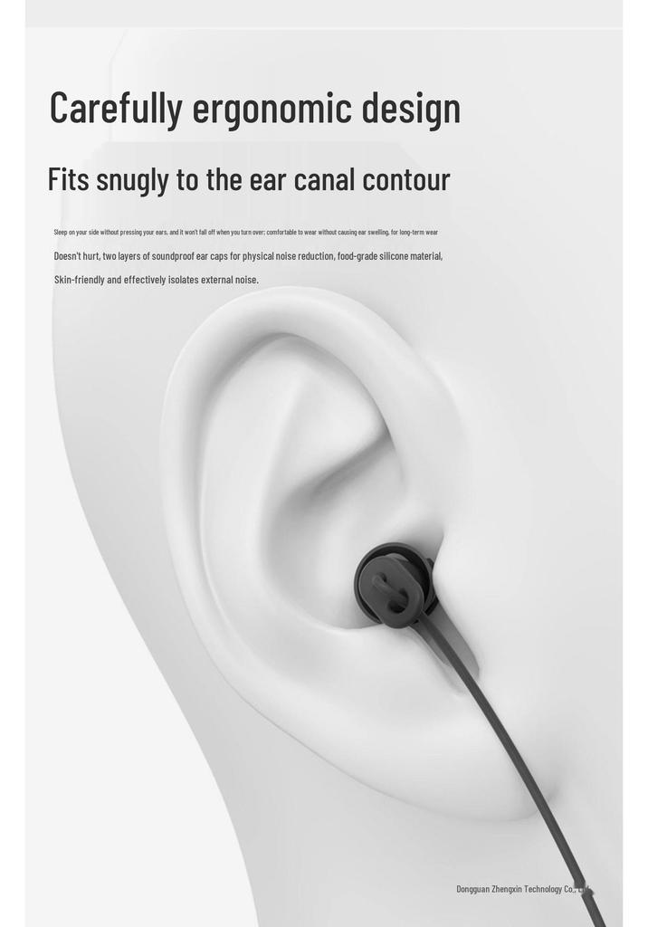 ASMR Sleep Aid Noise-Cancelling Wired Earbuds for Apple, Huawei, iPhone 15/16, Type-C