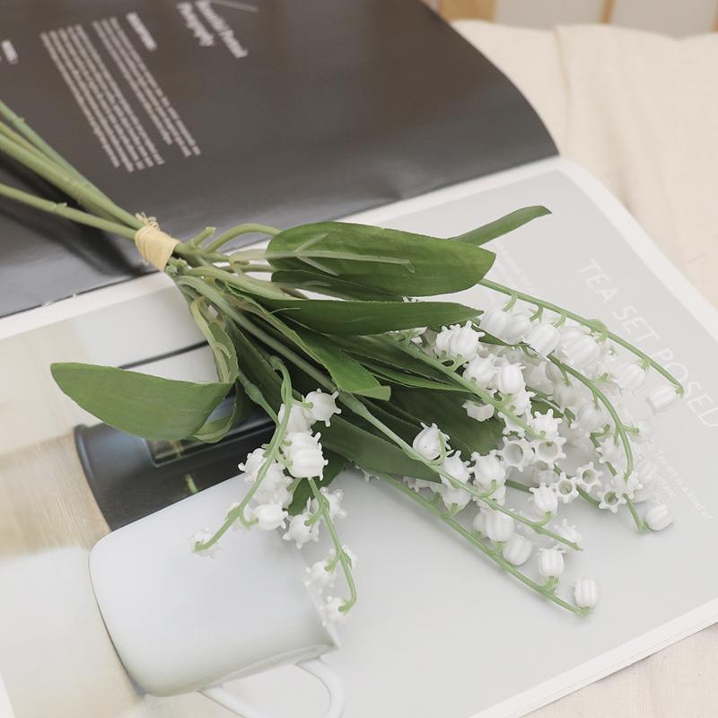 

Tenvity Пластиковый Белый Колокольчик Искусственный Цветок Ручной Работы Украшение для Дома Растение Стена Свадебная Вечеринка Невеста Держит Поддельный Букет