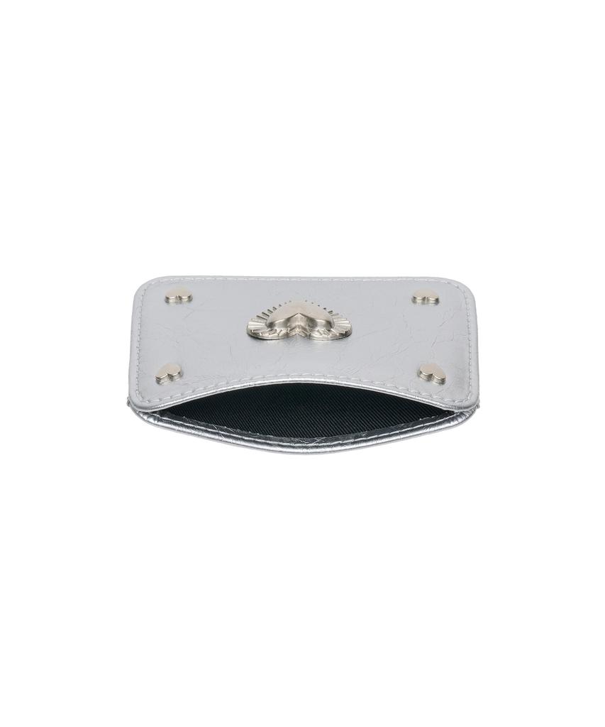 Lemasque Pie Heart Slim Card Holder Silver
