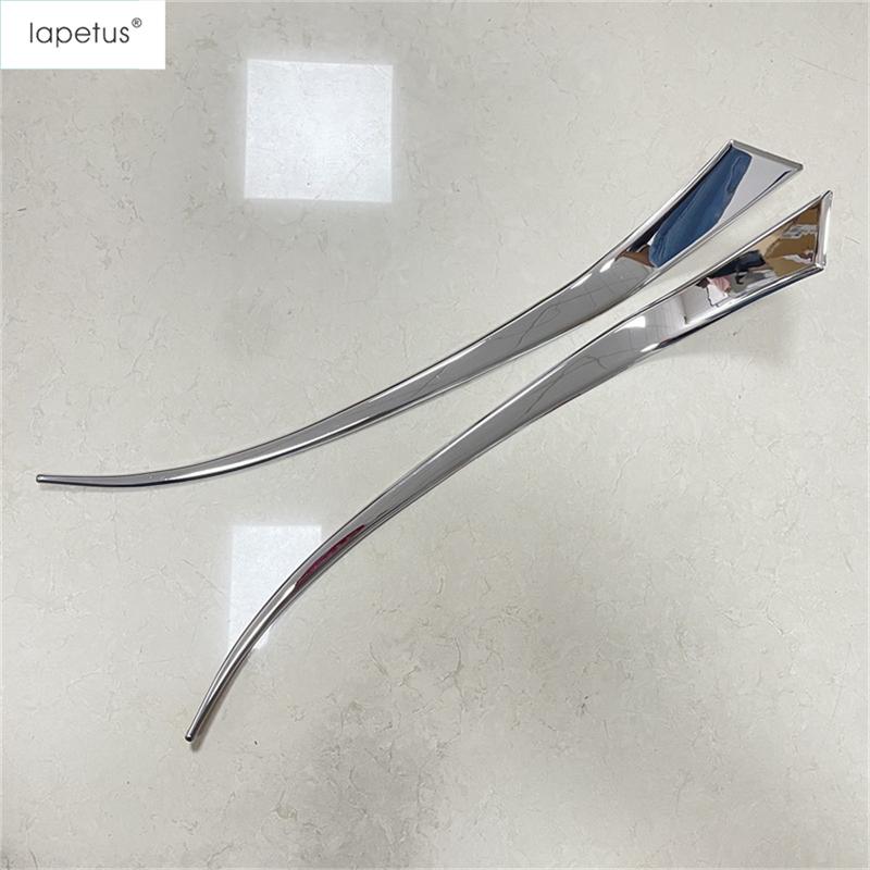 2 Pcs Chrome Accessories For Mazda 6 Atenza Sedan 2013 2014 2015 Front Head Light Lamp Eyelid Eyebrow Strip Decor Cover Kit Trim