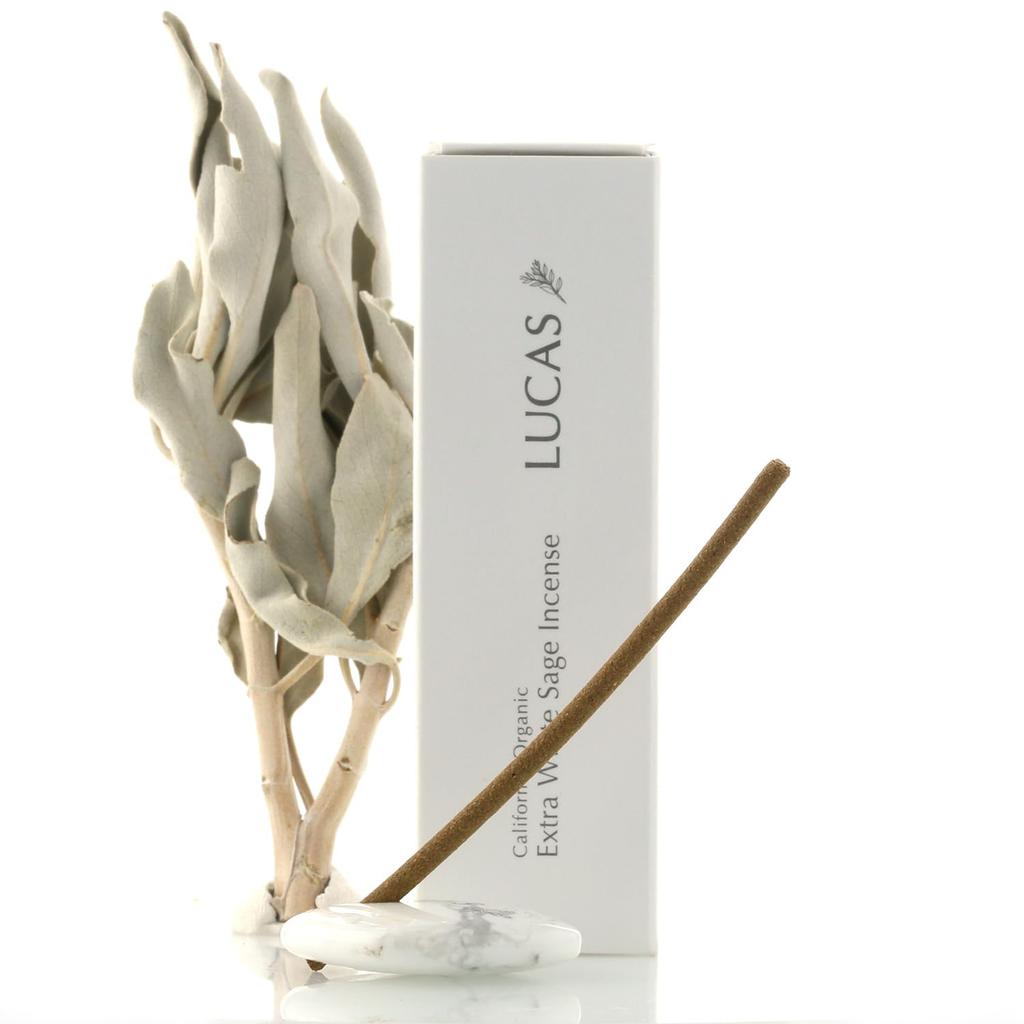 LUCAS White Sage Purifying Incense Sage Purifying Incense (White [Stick Type])