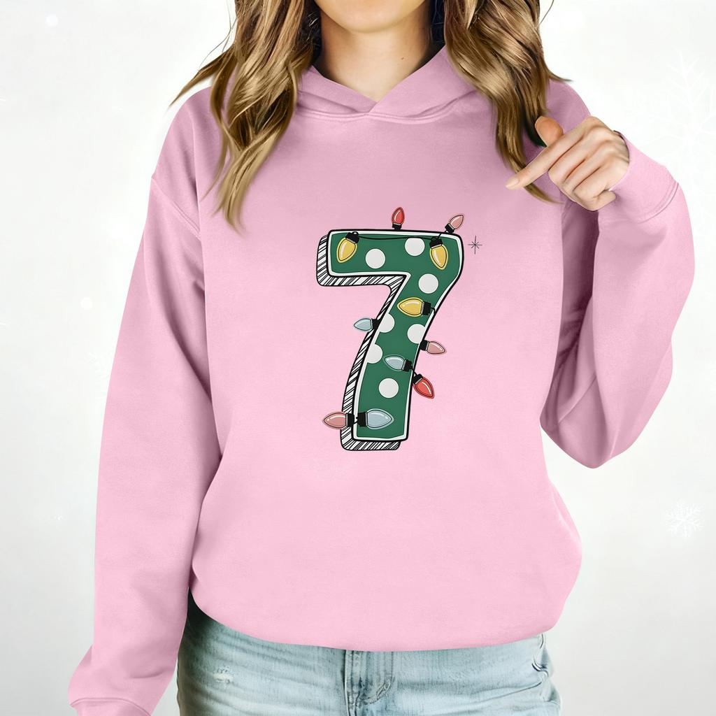 Women's Casual Fashion Outfit Sweatsuit  Printed Long Sleeved  Casual Hooded Sweatshirt