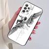 Middle Ages Retro Angel Phone Case For Samsung S25,S24,S21,S22,S23,S30,Ultra,S20,Plus,Fe,Lite,Note,10,Black Cover