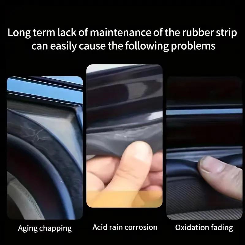 QC19Car Rubber Sealing Strip Restorer-Softens Cleans & Renews Seals | Reduces Noise & Extends Service Life  Rubber Cleane Renova