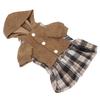 Dog Warm Dresses Pet Winter Clothing Dog Warm Skirt with Hat Suitable for Small Dogs PuppyS