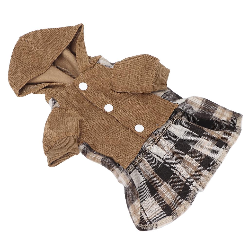 Dog Warm Dresses Pet Winter Clothing Dog Warm Skirt with Hat Suitable for Small Dogs PuppyS