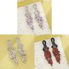 Geometric Copper Drop Earrings For Women Elegant Evening Party Jewelry