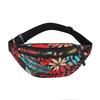 Bolso cruzado de pecho de nailon impermeable de moda para hombre y mujer - Bolso deportivo estampado para cintura y teléfono