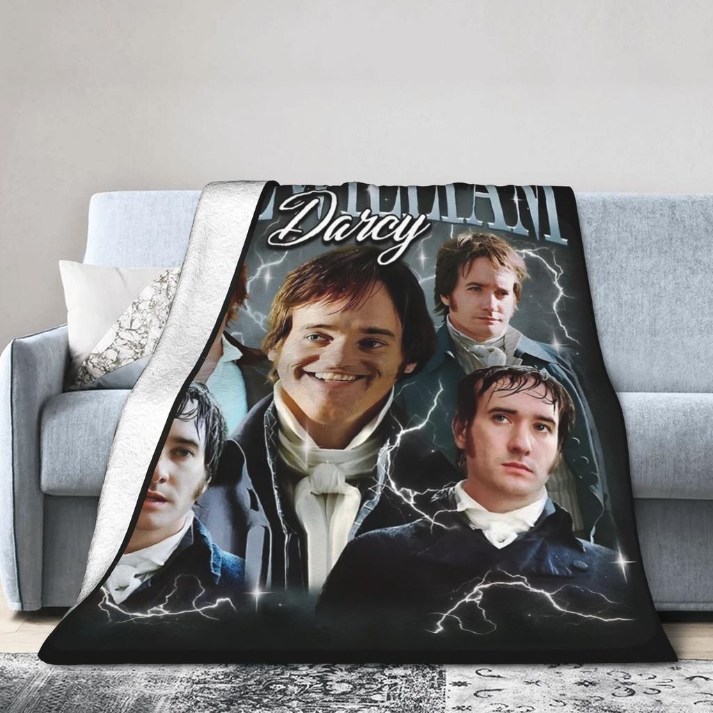 Fitzwilliam Darcy Pride and Prejudice Movies Blankets Flannel Print Thin Throw Blanket for Bed Bedroom Plush Thin Quilt