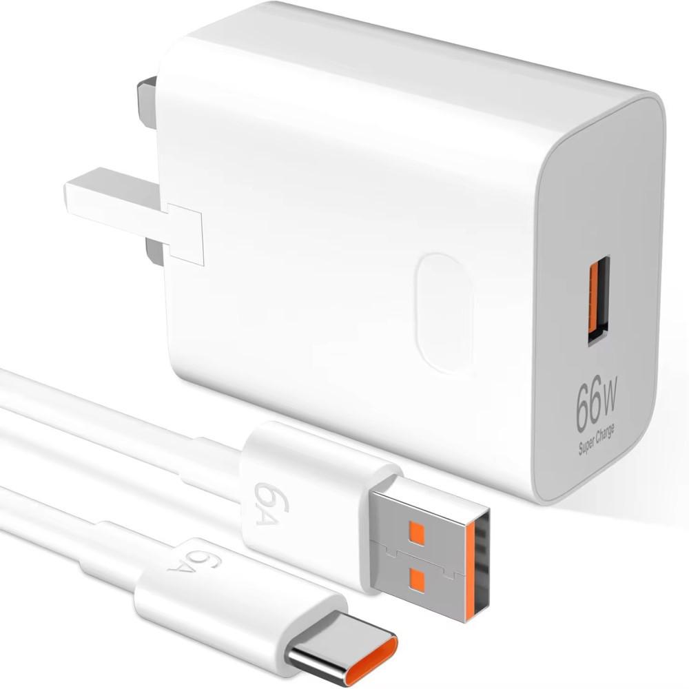 UK Standard 66W Fast Charger for Huawei Mate50/50 Pro