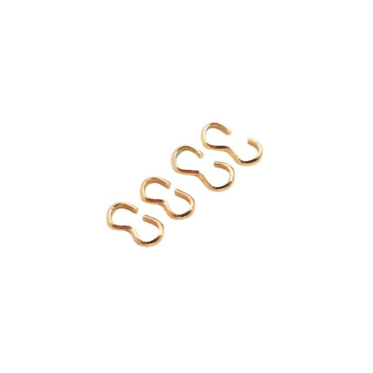 14K Copper-Plated Gold Color Retention Open Figure 8 Buckle for DIY Jewelry: Earrings, Bracelets, Necklaces Connecting Accessories