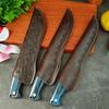 With Cover Kitchen Knives Cook Meat Cleaver Vegetables Slice Fruit Chef Knife Wood Handle Hand Forge Blade Butcher Boning Knife