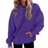 Women's Fashion Daily  Casual Hoodie Long Sleeve Solid Color Top