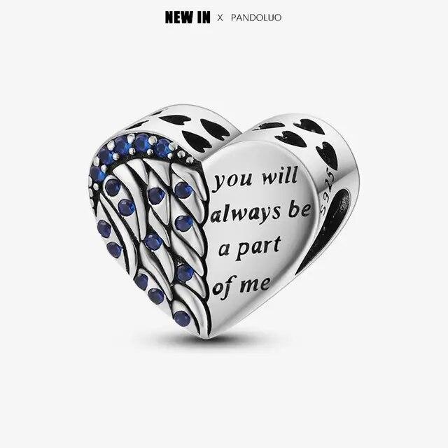 2024 Original New In Fairy Tale Town Series Round Heart Shaped Beads FitNew Bracelet 925 Silver Women Bead DIY Jewelry Gift