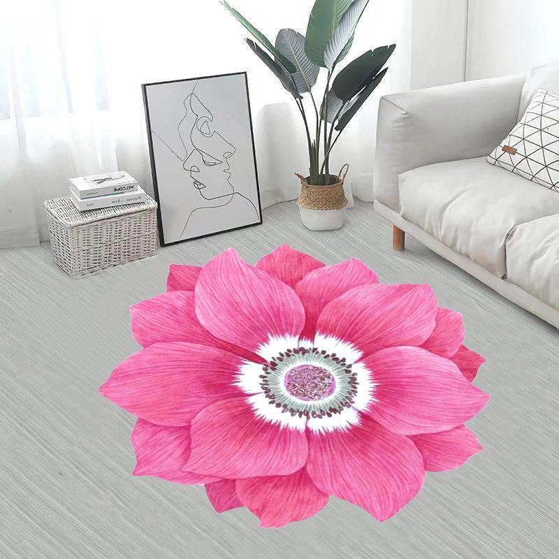 Irregular Flower Carpet Floor Mat Home Living Room Carpet Bedroom Dressing Table Bedside Full of Floor Mats