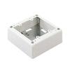 2-Gang Switch Box No Knock Shallow Type DZB266E Milky White