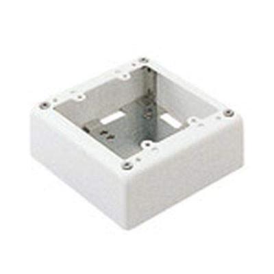 2-Gang Switch Box No Knock Shallow Type DZB266E Milky White