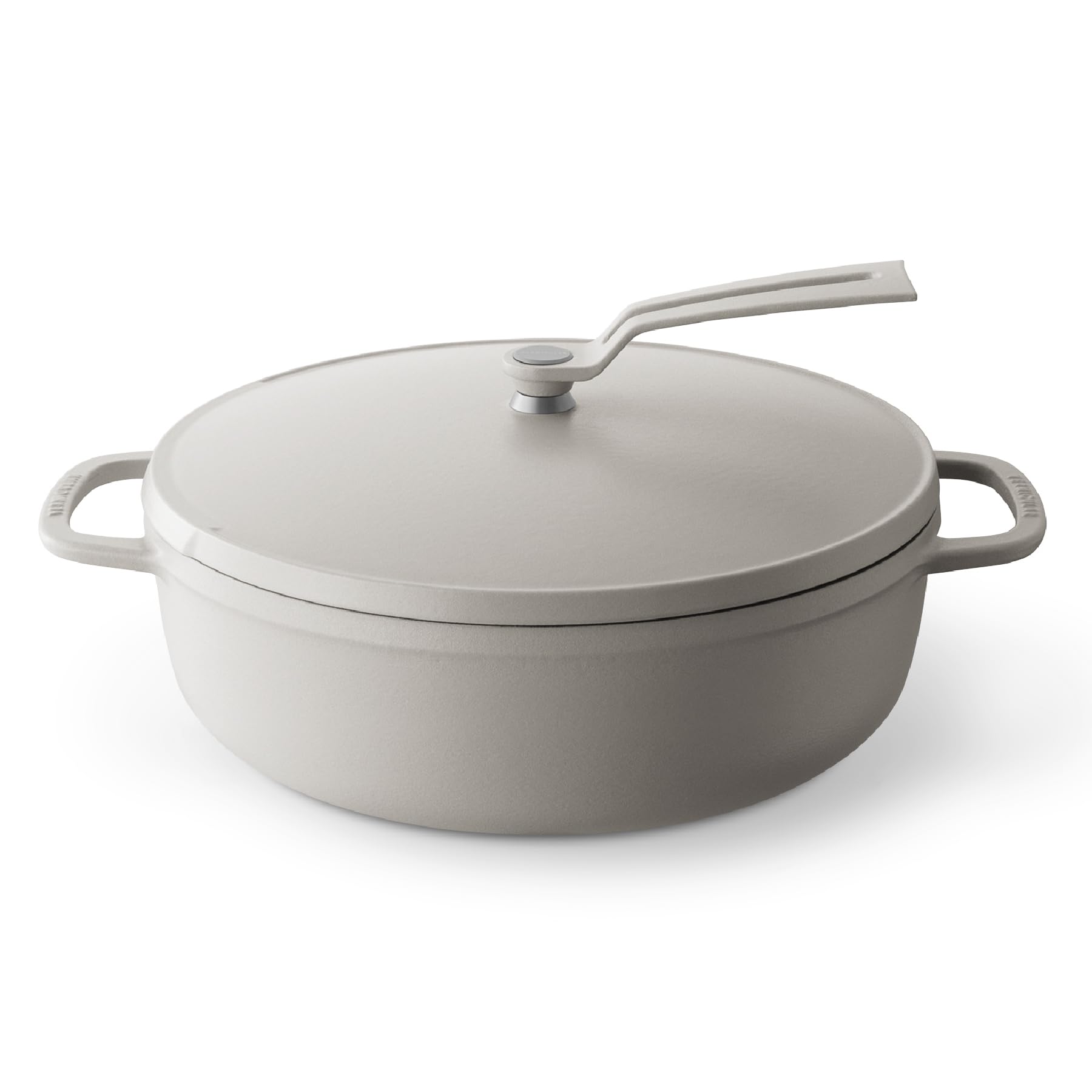 

Vermicular Cast Enamel Pot 26cm Matte Linen Beige Waterless Cooking Waterless Bake Dedicated Recipe Book Included Oven Pot 2 Lid [Shallow Type]