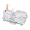 Dish Drying Rack with Drainboard Large Capacity Dish Drainer with Utensil Holder for Kitchen