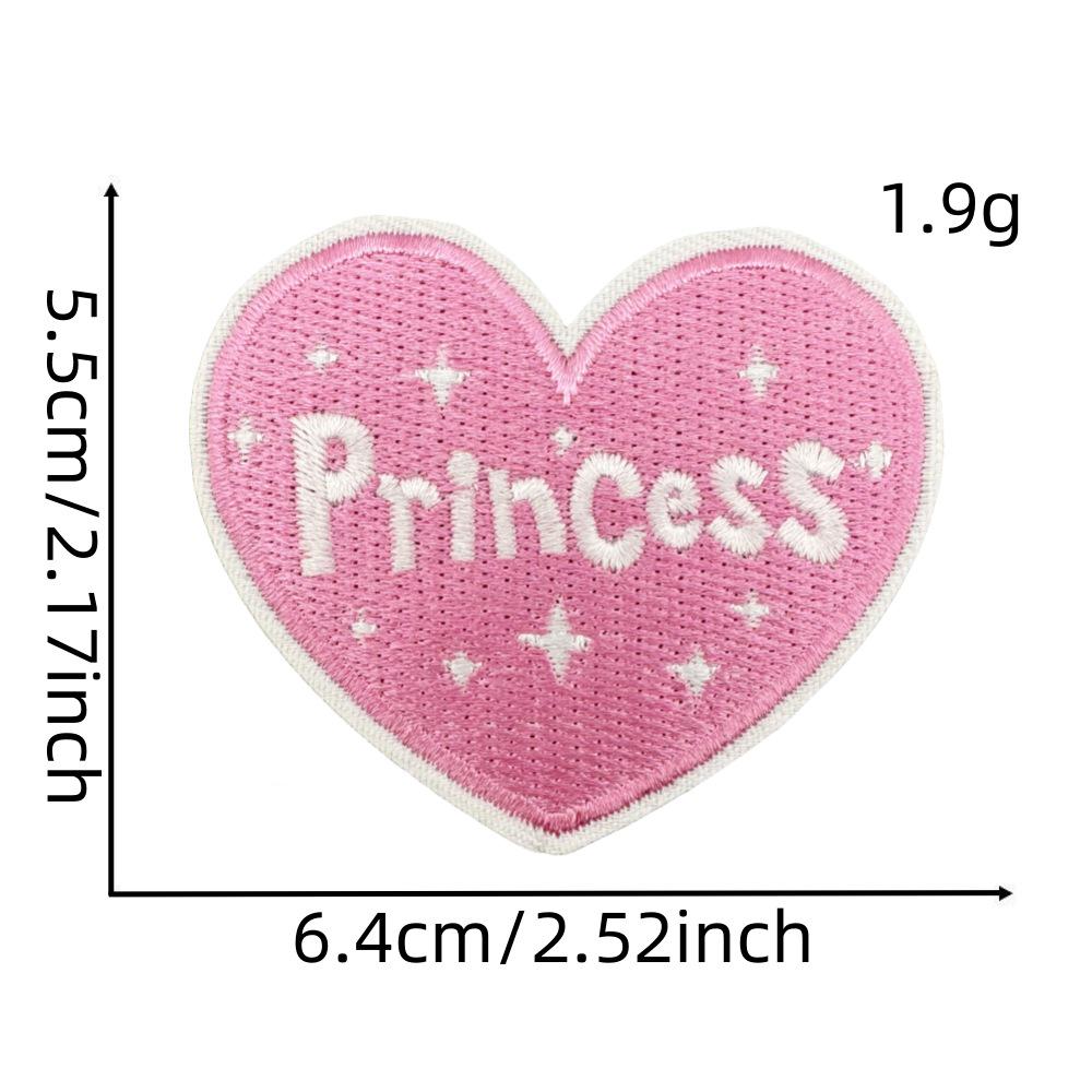 

Розовая вышитая нашивка с изображением мультфильма для шляп, одежды и многого другого