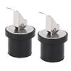 2Pcs 19mm Compression Drain Plug Stainless Steel Rubber Seal Brass Screw Type Boat Drain Plug for Marine Yacht