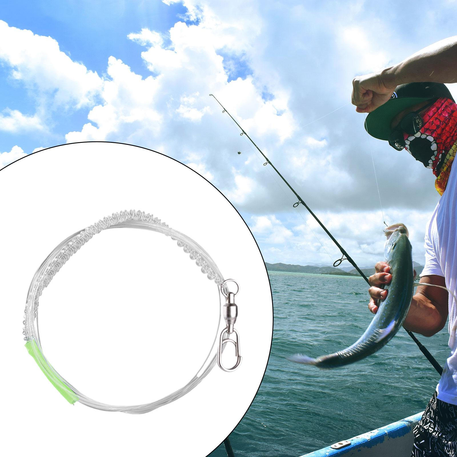 

Saltwater Fishing Anti Bite Leader Line 47 Long Professional with Luminous Protection Sleeve