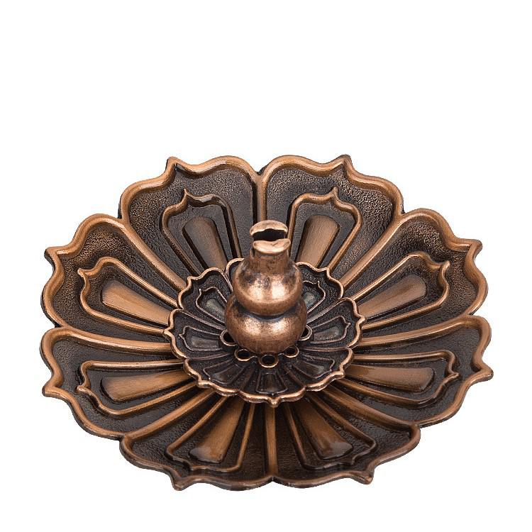 Lotus Multi-Hole Incense Holder with Tongs - Indoor Ornament & Burner