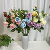 Long Plush Rose Wedding Bouquet For Photography And Home Decor