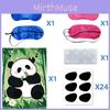 Capybara Childrens Party Poster Sticker With Eye Masks For Fun Games