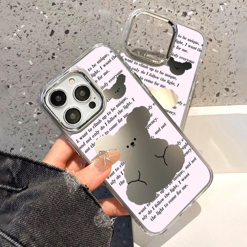 Mobile Phone Cases for iPhone 11 13 XR 15 Pro Max 12 14 Pro Max Case iPhone 16 XS Max Mirror Protective Case Mirror Exquisite Cartoon Waterproof