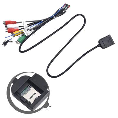 Sim Cards Slot Adapter For Radio Multimedia Gps 4G 20pin Cable Connector Cars Electronics Accessories