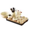 Semi-automatic Kung Fu Lazy Tea Set Huang Ru Golden Silk Set Household High-end Stone Grinding Teapot Enterprise Souvenir