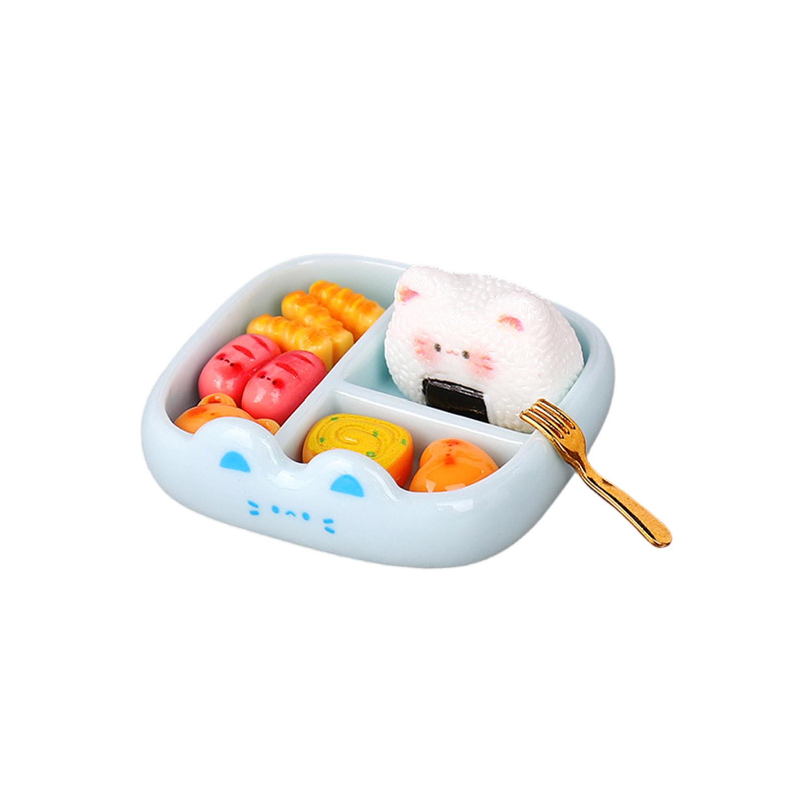 

Имитация Миниатюрная Еда Игра Милая Животная Обеденная Тарелка Аксессуары из Смолы Мультяшная Креативная Украшение Ланч-Бокса Кукольный Дом One Size