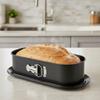 Durable Carbon Steel Oval Removable Bottom Cake Pan Snap Fastener Non-Stick Chiffon Cake Pan Heat-resistant Baking Pan Oven
