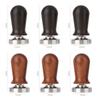 Kalibrierter Espresso-Kaffee-Tamper 30 lb Federbelasteter Elastischer Kaffee-Tamper Aluminium/Holz Edelstahl Kaffeepulver-Hammer