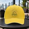 Cartoon Burrito Sandwich Baseball Cap Unisex Adjustable Duckbill Hat for Travel Parties Daily Wear Multiple Colors