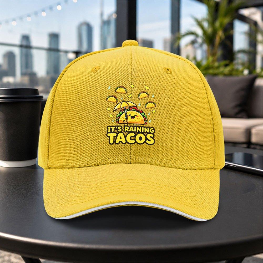 Cartoon Burrito Sandwich Baseball Cap Unisex Adjustable Duckbill Hat for Travel Parties Daily Wear Multiple Colors