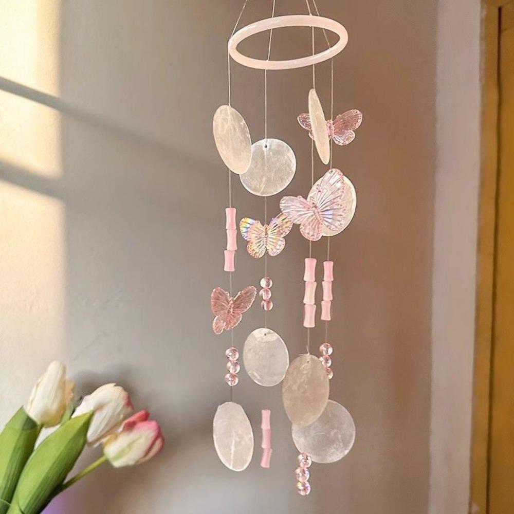 Koi Butterfly Wind Chimes Material Kit Home Decor Accessories Hanging Ornaments Courtyard