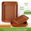SIFAR Imitation Rattan Plastic Storage Basket