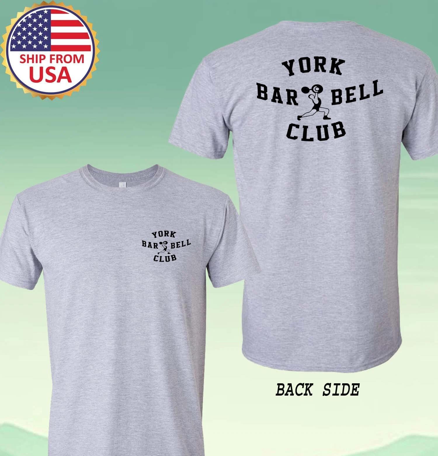 York Barbell Club Men s Grey Size S-5XL XL